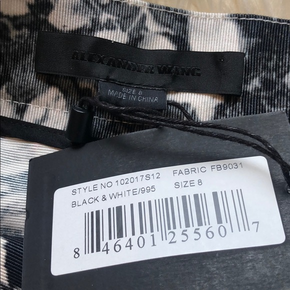 SOLD! Alexander Wang NWT Black & white skirt 🔥🤩 - Picture 6 of 8